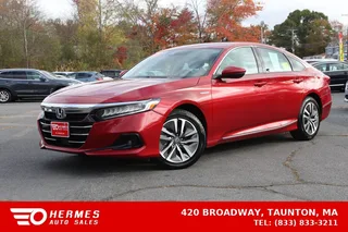 2021 Honda Accord Hybrid EX-L Sedan 4D in red — used car for sale in Taunton, MA